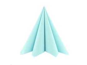 SERVIETTEN AIRLAID  33 x 33 cm, UNI, sky