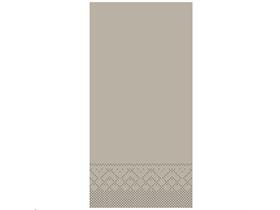 SERVIETTEN TISSUE  40 x 40 cm, UNI, beige-grey