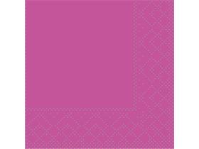 SERVIETTEN TISSUE  20 x 20 cm, UNI, violett