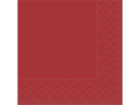 SERVIETTEN TISSUE  20 x 20 cm, UNI, bordeaux