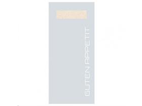 BESTECKTASCHE TISSUE  202 x 85 mm, Guten Appetit perlgrau