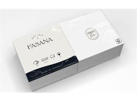 SERVIETTEN FASANA  33 x 33 cm, 2-lagig, 1/4 Falz, weiss