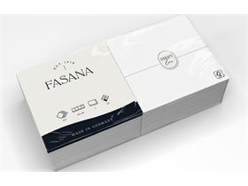 SERVIETTEN FASANA  40 x 40 cm, 2-lagig, 1/8 Falz, weiss