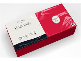 SERVIETTEN FASANA  33 x 33 cm, 2-lagig, 1/4 Falz, rot