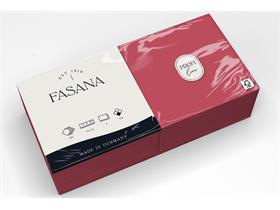 SERVIETTEN FASANA  33 x 33 cm, 2-lagig, 1/4 Falz, bordeaux