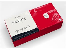 SERVIETTEN FASANA  40 x 40 cm, 2-lagig, 1/4 Falz, rot