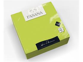 SERVIETTEN FASANA  33 x 33 cm, 3-lagig, 1/4 Falz, apfelgr&uuml;n