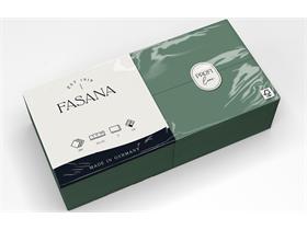 SERVIETTEN FASANA  33 x 33 cm, 2-lagig,1/8 Falz, tannengr&uuml;n