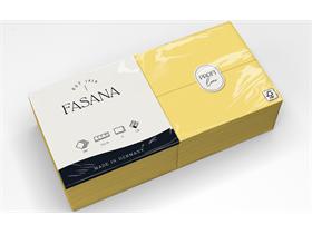 SERVIETTEN FASANA  33 x 33 cm, 2-lagig, 1/8 Falz,sonnengelb