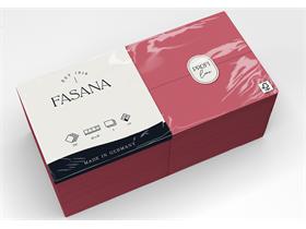 SERVIETTEN FASANA  40 x 40 cm, 3-lagig, 1/8 Falz, bordeaux