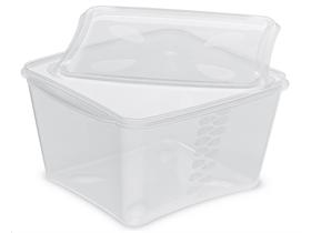 SCHALE AUS KUNSTSTOFF (PP)  1800 ml, transparent, inkl. Deckel