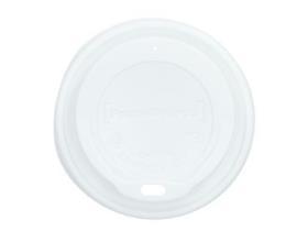 DECKEL ZU KAFFEEBECHER  weiss, flach, &Oslash; 90 mm, PS, f&uuml;r 3 dl