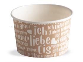 EISBECHER FUNNY  80 cc (ø 64 mm, H: 40 mm), Druck beige