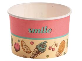 EISBECHER GROOVY  120 cc (ø73 mm,H:47 mm), himbeer (smile)