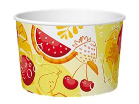 EISBECHER MARACAIBO  120 cc (ø 73 mm, H: 47 mm), Druck gelb