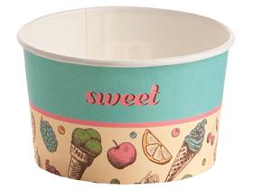 EISBECHER GROOVY  190 cc (ø85 mm, H:50 mm), türkis (sweet)