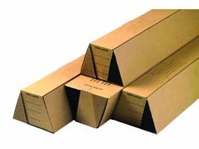 TRAPEZ VERSANDVERPACKUNG COLOMPAC  I 1030 x 105/55 x 75 mm, feste Wellpappe