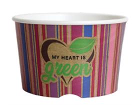 EISBECHER  230 cc, mit Standarddruck blau