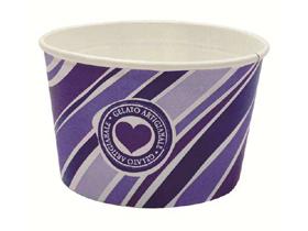 EISBECHER  230 cc, mit Standarddruck blau