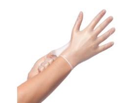 HANDSCHUHE VINYL DUTCHBLUE  transparent, Gr. S, latex- und puderfrei