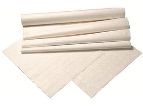 TISCHDECKROLLEN DAMAST  100 cm x 100 lfm, weiss