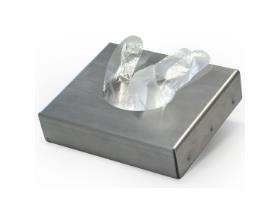 SPENDERHALTER FUER PE-HANDSCHUHE  aus Edelstahl, 17.5 x 4.5 x 20.5 cm