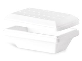 BEHAELTER FUER EISCREME  1000 ml, weiss, inkl. Deckel