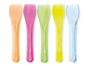 GLACELOEFFEL  L&auml;nge 95 mm, Kunststoff, farbig, lose