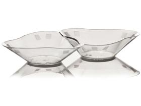 SCHALE TRILOGY TRANSPARENT  61 x 110 x 16 mm, 2-teilig, Kunststoff