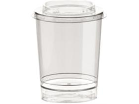 BECHER TUBITO TRANSPARENT  150 ml, &oslash; 55 mm H&ouml;he 90 mm, Kunststoff