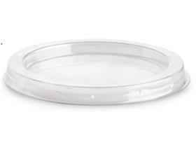 DECKEL ZU EISBECHER  rPET transparent, flach, &oslash; 94 mm