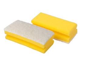 SCHWAEMME 3M  HACCP-konform,gelb/weiss, 70 mm x 130 mm