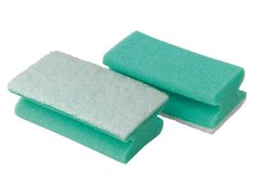 SCHWAEMME 3M  HACCP-konform,gr&uuml;n/weiss, 70 mm x 130 mm