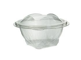 SALATSCHALEN SEKIPACK  250 ml, rund, rPET, transparent