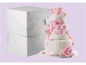 TORTENSCHACHTEL MAGICA  25 x 25 x 24 -  43 cm, weiss, Magica