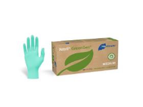 HANDSCHUHE NITRIL BIO  Gr&ouml;sse M, Bio ,puderfrei, gr&uuml;n, 24 cm