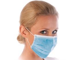 MUNDSCHUTZ  Mundschutz, Metallb&uuml;gel, blau, Typ IIR