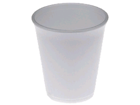 Becher aus Schaumpolystyrol