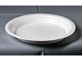 Teller aus Schaumpoystyrol