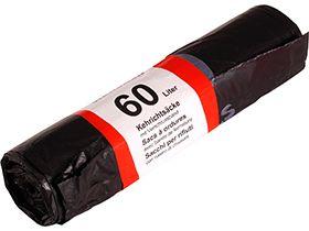 ABFALLSAECKE BUDGET  60 Lt. 385/170 x 980 mm schwarz neutral