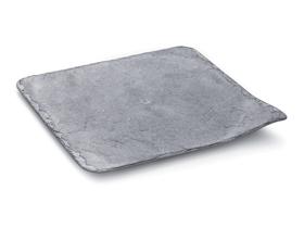 SERVIERPLATTEN STONE GRAU  11 x 11 cm, quadratisch, Kunststoff