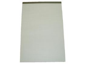 NOTIZBLOCK  A5, Recycling 65 gm2, 4 mm kariert