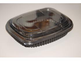 MENUSCHALE 1-TEILIG  PP, schwarz, 227 x 178 x 40 mm