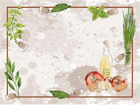 TISCHSET  "Kr&auml;uter", 30 x 40 cm, 4-farbig