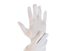 HANDSCHUHE BAUMWOLLE  Gr&ouml;sse XL, weiss, BLANC
