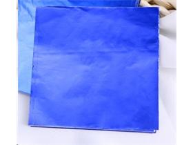 ALUMINIUMFOLIE  15 my, silber/blau, 120 x 80 mm