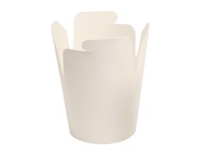 FOOD-BOX UNBEDRUCKT  weiss, rund 650 ml (26 oz)