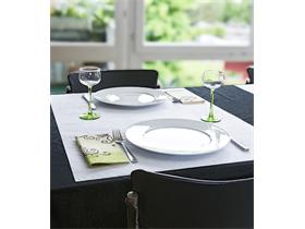 TISCHTUECHER GEPRAEGT  65 x 75 cm weiss,